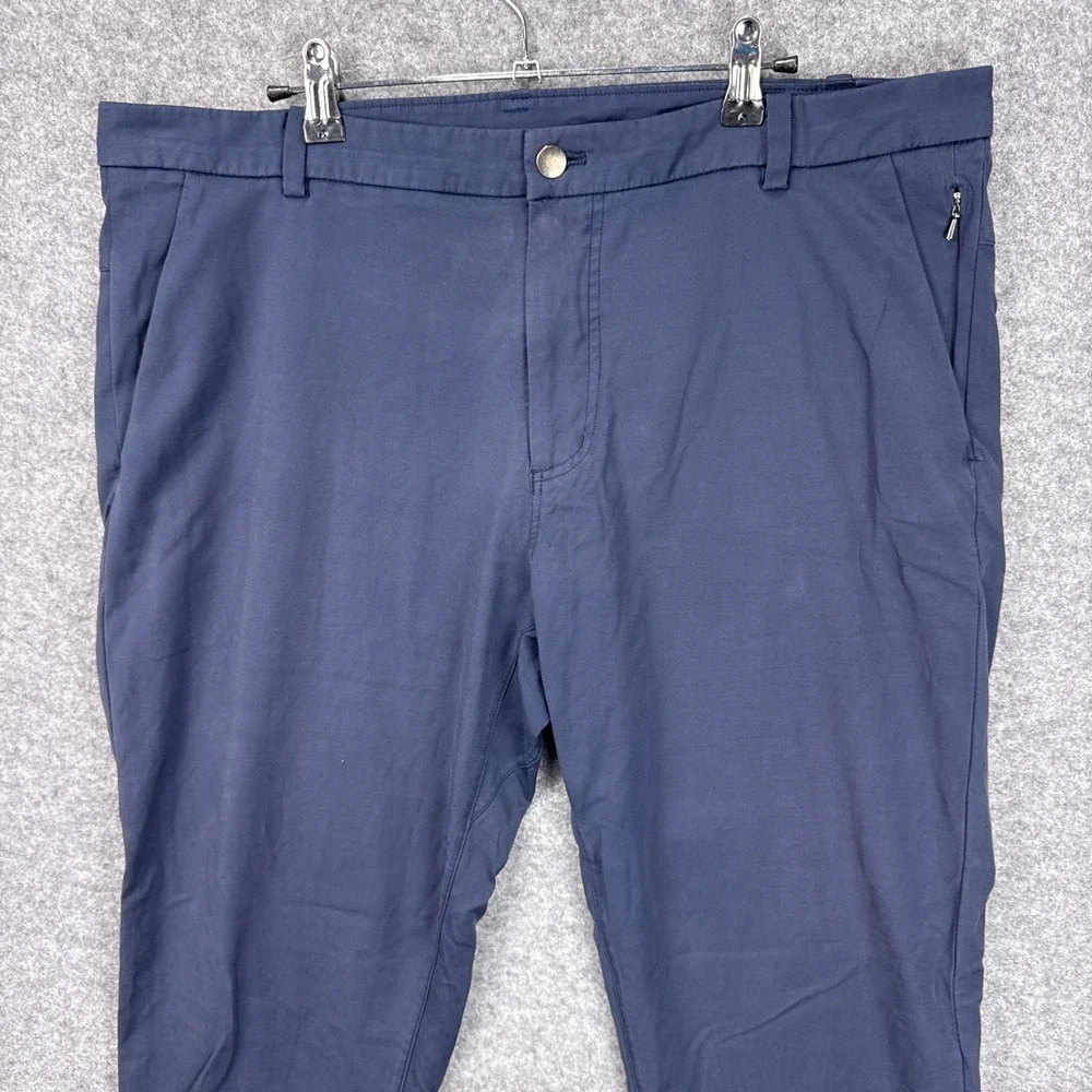 Lululemon Commission Slim Pant 38 Navy Blue Warpstreme Technical Chino Trousers